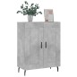 vidaXL Aparador de madera de ingeniería gris hormigón 69,5x34x90 cm vidaXL Aparador de madera de ingeniería gris hormigón 69,5x34x90 cm