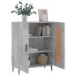 vidaXL Aparador de madera de ingeniería gris hormigón 69,5x34x90 cm vidaXL Aparador de madera de ingeniería gris hormigón 69,5x34x90 cm