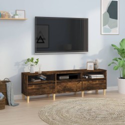 vidaXL Mueble de TV madera contrachapada roble ahumado 150x30x44,5 cm