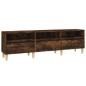 vidaXL Mueble de TV madera contrachapada roble ahumado 150x30x44,5 cm vidaXL Mueble de TV madera contrachapada roble ahumado 150x30x44,5 cm