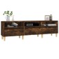 vidaXL Mueble de TV madera contrachapada roble ahumado 150x30x44,5 cm vidaXL Mueble de TV madera contrachapada roble ahumado 150x30x44,5 cm