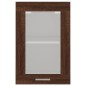 vidaXL Armario vitrina colgante madera marrón roble 40x31x60 cm
