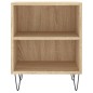 vidaXL Mesitas noche 2 uds madera ingeniería roble Sonoma 40x30x50 cm