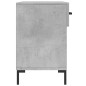 vidaXL Banco zapatero madera de ingeniería gris hormigón 102x35x55 cm