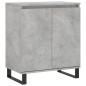 vidaXL Aparador de madera contrachapada gris hormigón 60x35x70 cm vidaXL Aparador de madera contrachapada gris hormigón 60x35x70 cm