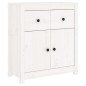 vidaXL Aparador de madera maciza de pino blanco 70x35x80 cm