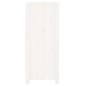 vidaXL Aparador de madera maciza de pino blanco 70x35x80 cm