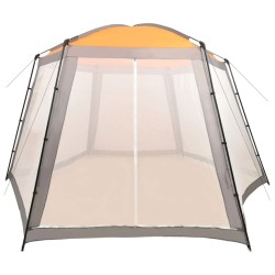 vidaXL Carpa para piscina de tela gris 500x433x250 cm