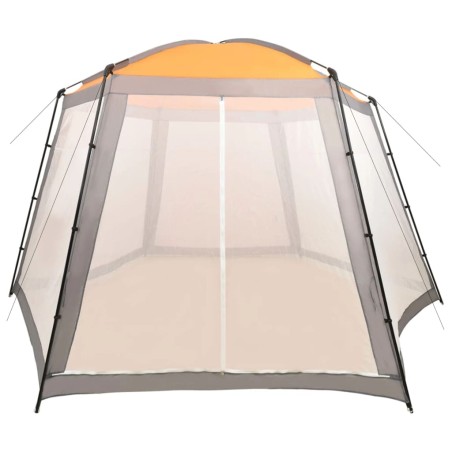 vidaXL Carpa para piscina de tela gris 500x433x250 cm