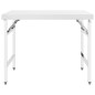 vidaXL Mesa de trabajo plegable para cocina acero 100x60x80 cm