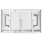 vidaXL Mesa de trabajo plegable para cocina acero 100x60x80 cm