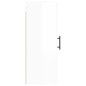 vidaXL Armario de pared blanco brillante 34,5x34x90 cm
