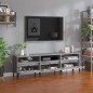 vidaXL Mueble para TV madera contrachapada gris Sonoma 150x30x44,5 cm vidaXL Mueble para TV madera contrachapada gris Sonoma 150x30x44,5 cm