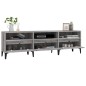 vidaXL Mueble para TV madera contrachapada gris Sonoma 150x30x44,5 cm vidaXL Mueble para TV madera contrachapada gris Sonoma 150x30x44,5 cm