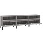 vidaXL Mueble para TV madera contrachapada gris Sonoma 150x30x44,5 cm vidaXL Mueble para TV madera contrachapada gris Sonoma 150x30x44,5 cm