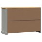 vidaXL Aparador con cajones VIGO madera maciza pino gris 113x40x75 cm vidaXL Aparador con cajones VIGO madera maciza pino gris 113x40x75 cm