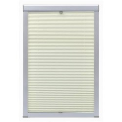 vidaXL Persiana plisada crema C04 