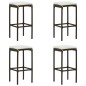 vidaXL Taburetes de cocina con cojines 4 uds ratán sintético marrón vidaXL Taburetes de cocina con cojines 4 uds ratán sintético marrón
