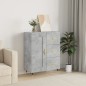 vidaXL Aparador de madera de ingeniería gris hormigón 69,5x34x90 cm vidaXL Aparador de madera de ingeniería gris hormigón 69,5x34x90 cm