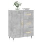 vidaXL Aparador de madera de ingeniería gris hormigón 69,5x34x90 cm vidaXL Aparador de madera de ingeniería gris hormigón 69,5x34x90 cm