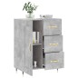 vidaXL Aparador de madera de ingeniería gris hormigón 69,5x34x90 cm vidaXL Aparador de madera de ingeniería gris hormigón 69,5x34x90 cm