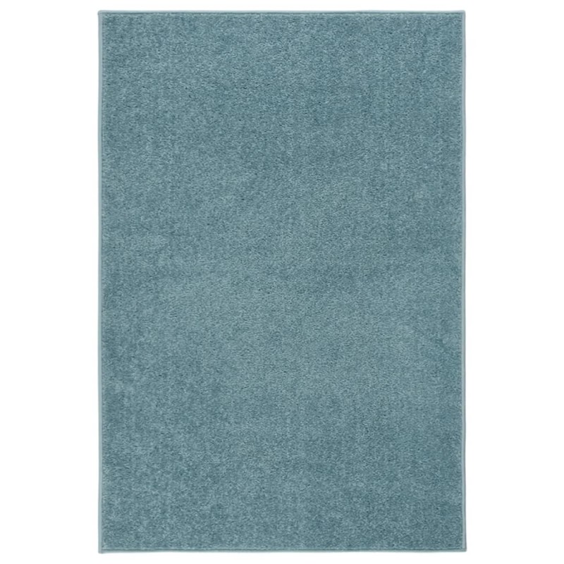 vidaXL Alfombra de pelo corto azul 160x230 cm vidaXL Alfombra de pelo corto azul 160x230 cm