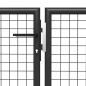 vidaXL Puerta de jardín de acero gris antracita 350x100 cm vidaXL Puerta de jardín de acero gris antracita 350x100 cm