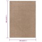 vidaXL Alfombra de pelo corto marrón 140x200 cm vidaXL Alfombra de pelo corto marrón 140x200 cm