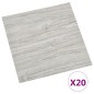 vidaXL Tarimas autoadhesivas 20 uds PVC 1,86 m² gris claro vidaXL Tarimas autoadhesivas 20 uds PVC 1,86 m² gris claro