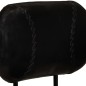 vidaXL Taburetes de cocina 2 uds piel de cabra auténtica negro vidaXL Taburetes de cocina 2 uds piel de cabra auténtica negro