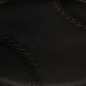 vidaXL Taburetes de cocina 2 uds piel de cabra auténtica negro vidaXL Taburetes de cocina 2 uds piel de cabra auténtica negro