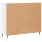 vidaXL Aparador de madera de ingeniería blanco brillo 90x34x80 cm vidaXL Aparador de madera de ingeniería blanco brillo 90x34x80 cm