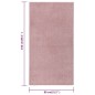 vidaXL Alfombra de pelo corto rosa 80x150 cm vidaXL Alfombra de pelo corto rosa 80x150 cm