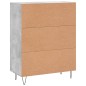 vidaXL Aparador de madera de ingeniería gris hormigón 69,5x34x90 cm vidaXL Aparador de madera de ingeniería gris hormigón 69,5x34x90 cm