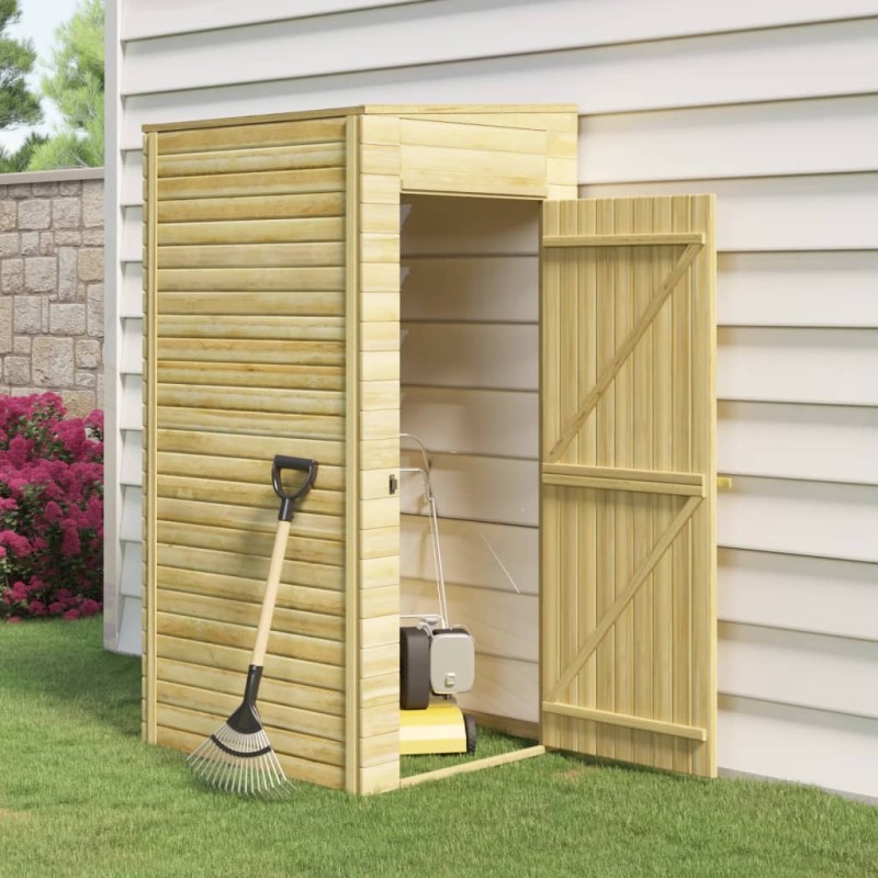 vidaXL Caseta de almacenaje de jardín madera de pino 100x110x218 cm vidaXL Caseta de almacenaje de jardín madera de pino 100x110x218 cm