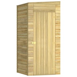 vidaXL Caseta de almacenaje de jardín madera de pino 100x110x218 cm
