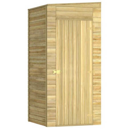 vidaXL Caseta de almacenaje de jardín madera de pino 100x110x218 cm