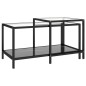 vidaXL Mesita de centro 2 piezas vidrio templado negro vidaXL Mesita de centro 2 piezas vidrio templado negro