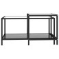 vidaXL Mesita de centro 2 piezas vidrio templado negro vidaXL Mesita de centro 2 piezas vidrio templado negro