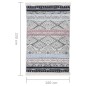 vidaXL Alfombra de algodón rosa y aguamarina 160x230 cm vidaXL Alfombra de algodón rosa y aguamarina 160x230 cm