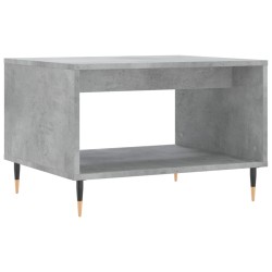 vidaXL Mesa de centro madera de ingeniería gris hormigón 60x50x40 cm