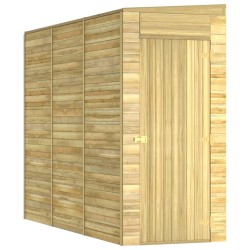 vidaXL Caseta de almacenaje de jardín madera de pino 100x310x218 cm