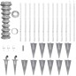 vidaXL Valla metálica con estacas postes acero galvanizado 25x1,5 m vidaXL Valla metálica con estacas postes acero galvanizado 25x1,5 m