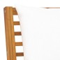 vidaXL Sofá seccional central con cojín crema madera maciza acacia vidaXL Sofá seccional central con cojín crema madera maciza acacia