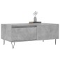 vidaXL Mesa de centro madera contrachapada gris hormigón 90x50x36,5 cm vidaXL Mesa de centro madera contrachapada gris hormigón 90x50x36,5 cm