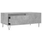 vidaXL Mesa de centro madera contrachapada gris hormigón 90x50x36,5 cm vidaXL Mesa de centro madera contrachapada gris hormigón 90x50x36,5 cm