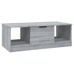 vidaXL Mesa de centro madera de ingeniería gris Sonoma 102x50x36 cm