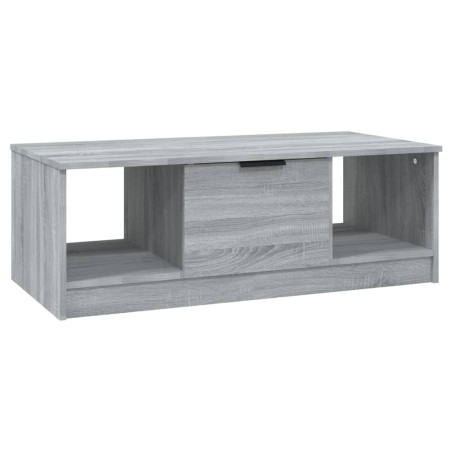 vidaXL Mesa de centro madera de ingeniería gris Sonoma 102x50x36 cm