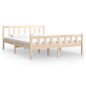 vidaXL Estructura de cama madera maciza 120x190 cm vidaXL Estructura de cama madera maciza 120x190 cm