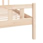 vidaXL Estructura de cama madera maciza 120x190 cm vidaXL Estructura de cama madera maciza 120x190 cm